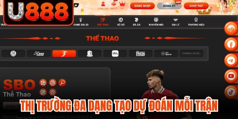 Thị trường đa dạng tạo dự đoán trong mỗi trận