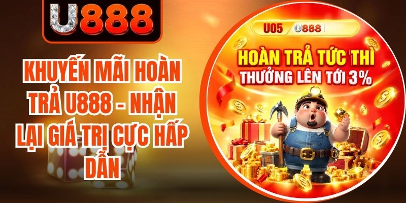 Khuyến Mãi Hoàn Trả U888 - Nhận Lại Giá Trị Cực Hấp Dẫn