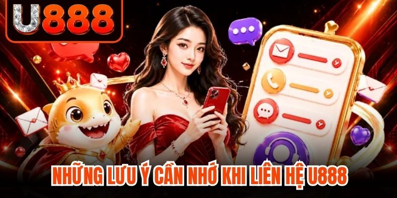 Những lưu ý cần nhớ khi liên hệ U888