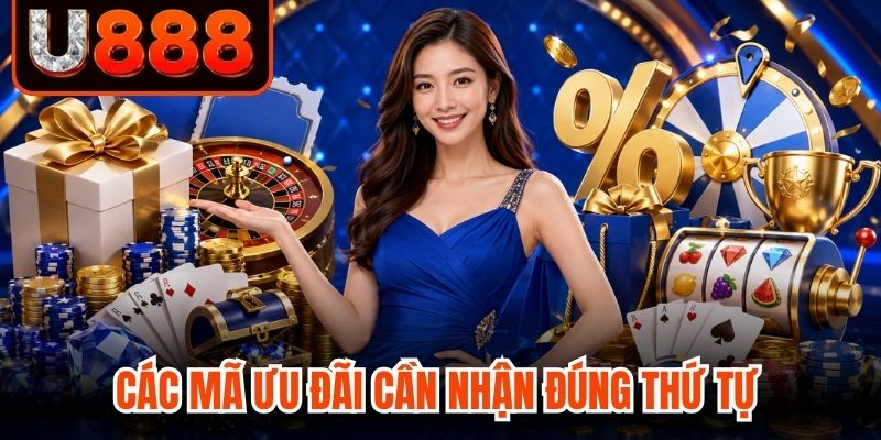 Các mã ưu đãi cần nhận đúng thứ tự